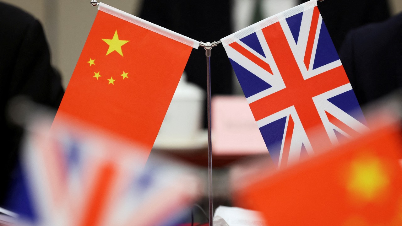 UK and China flags